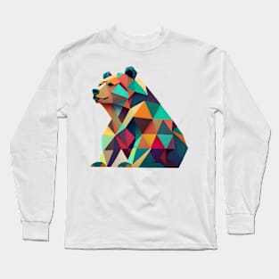 Cute Bear Geometric Long Sleeve T-Shirt